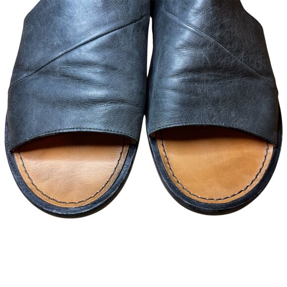 Free People Mont Blanc Sandals Asymmetrical Black Size 40 - Picture 7 of 8